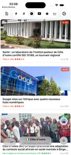 Capture d'écran 1 de Actu Côte d'Ivoire