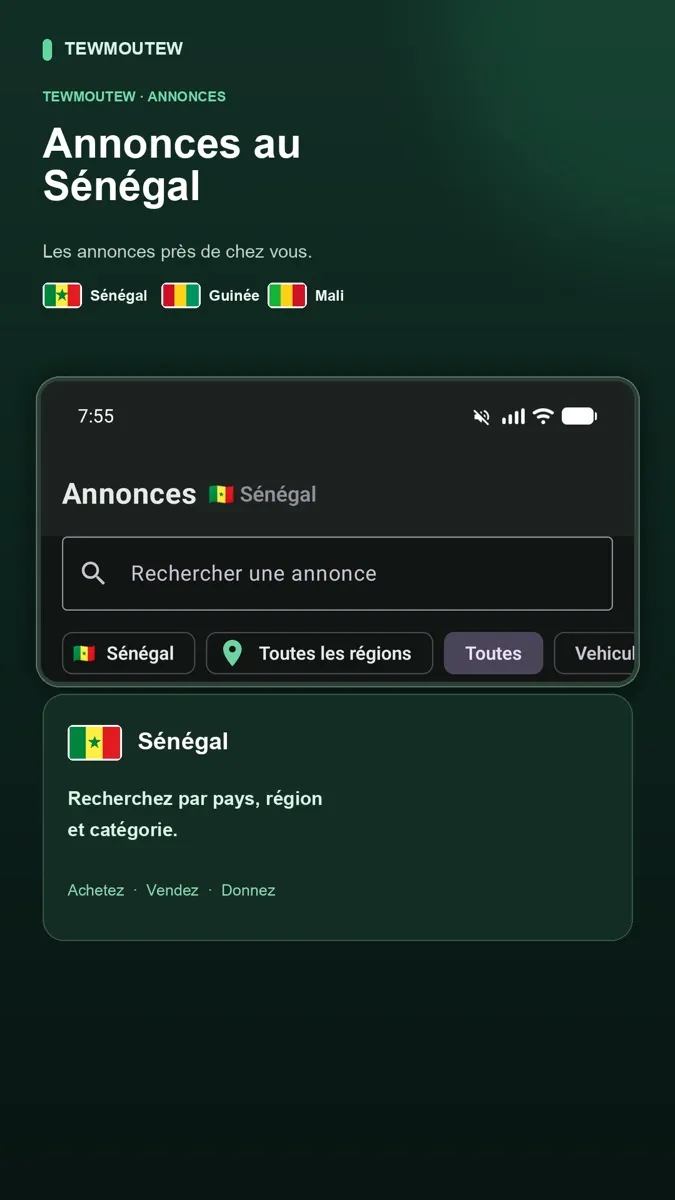 Capture d'écran de l'application TewMouTew