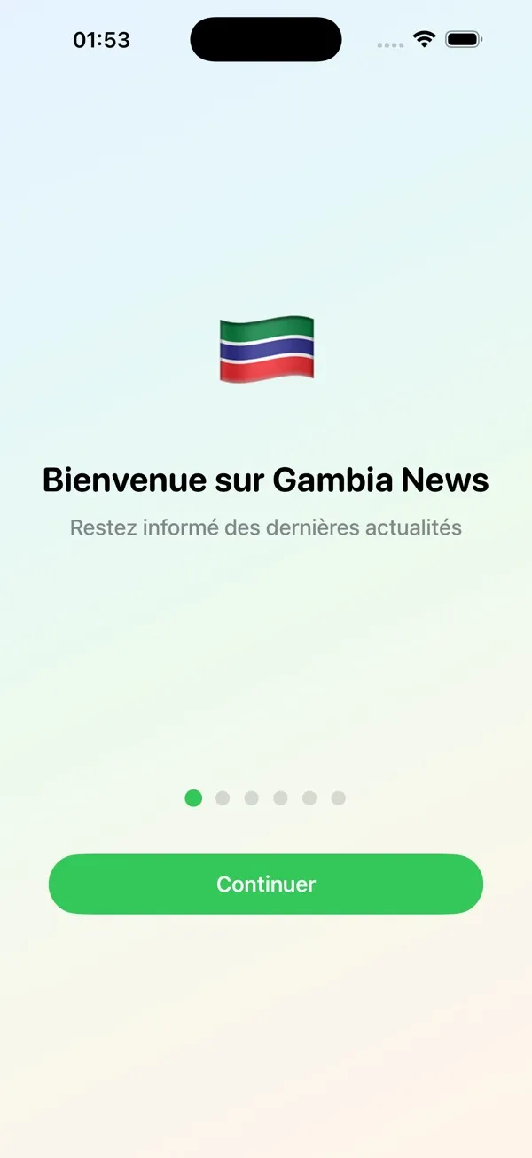 Capture d'écran 2 sur 6 de Actu Gambia
