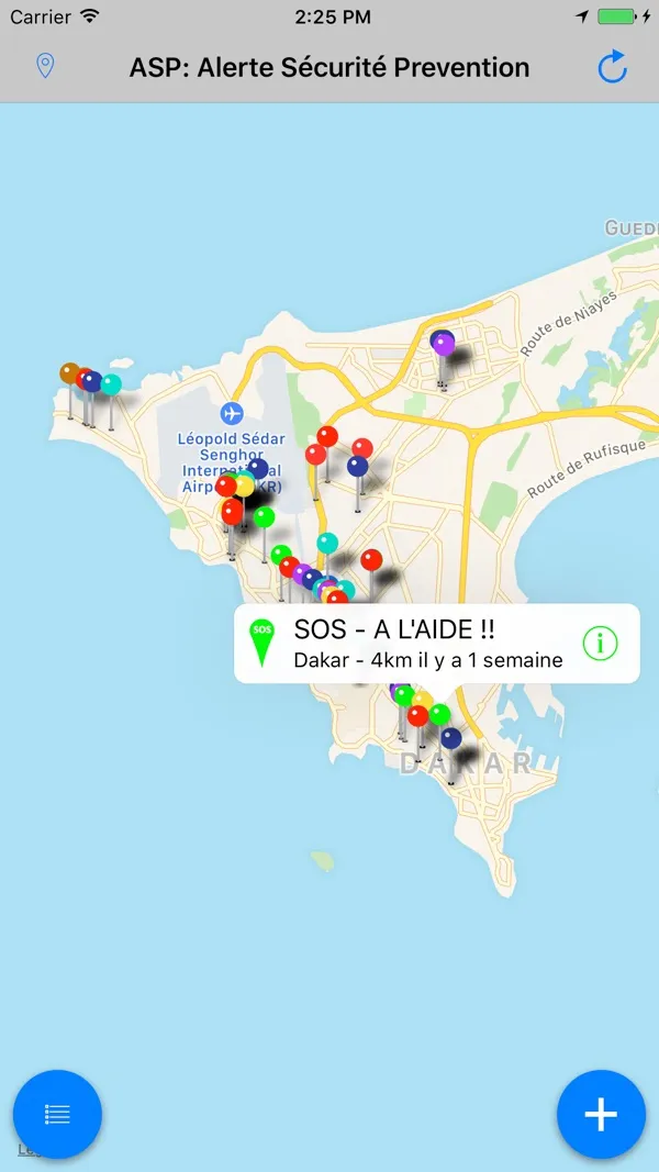 Capture d'écran 2 sur 5 de Alerte Prévention au Sénégal