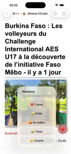 Capture d'écran 3 de Actu Burkina Faso