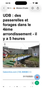 Capture d'écran 4 de Actu Gabon