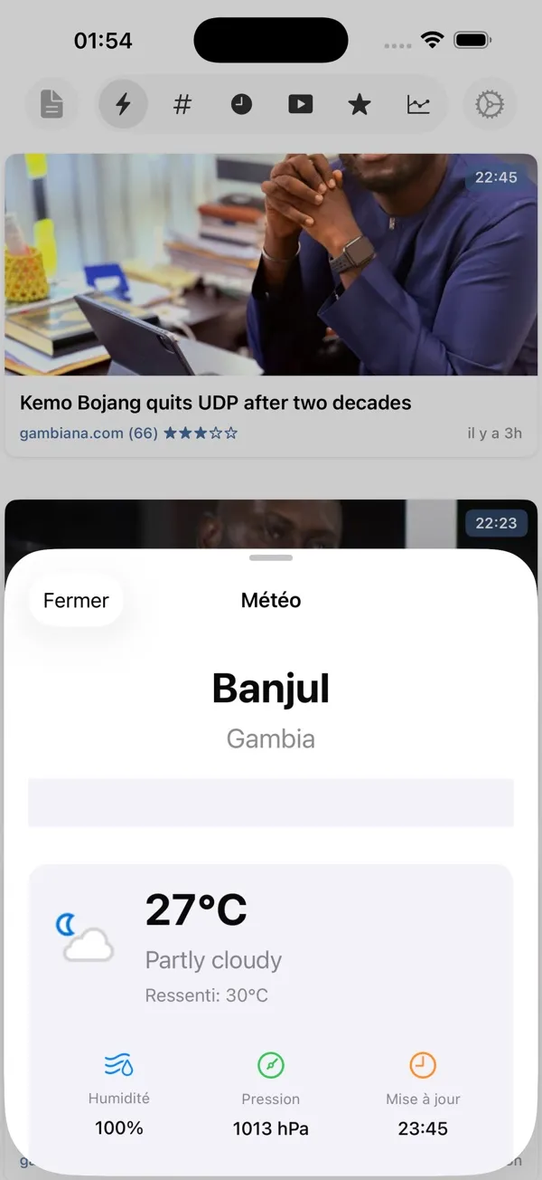 Capture d'écran 4 sur 6 de Actu Gambia