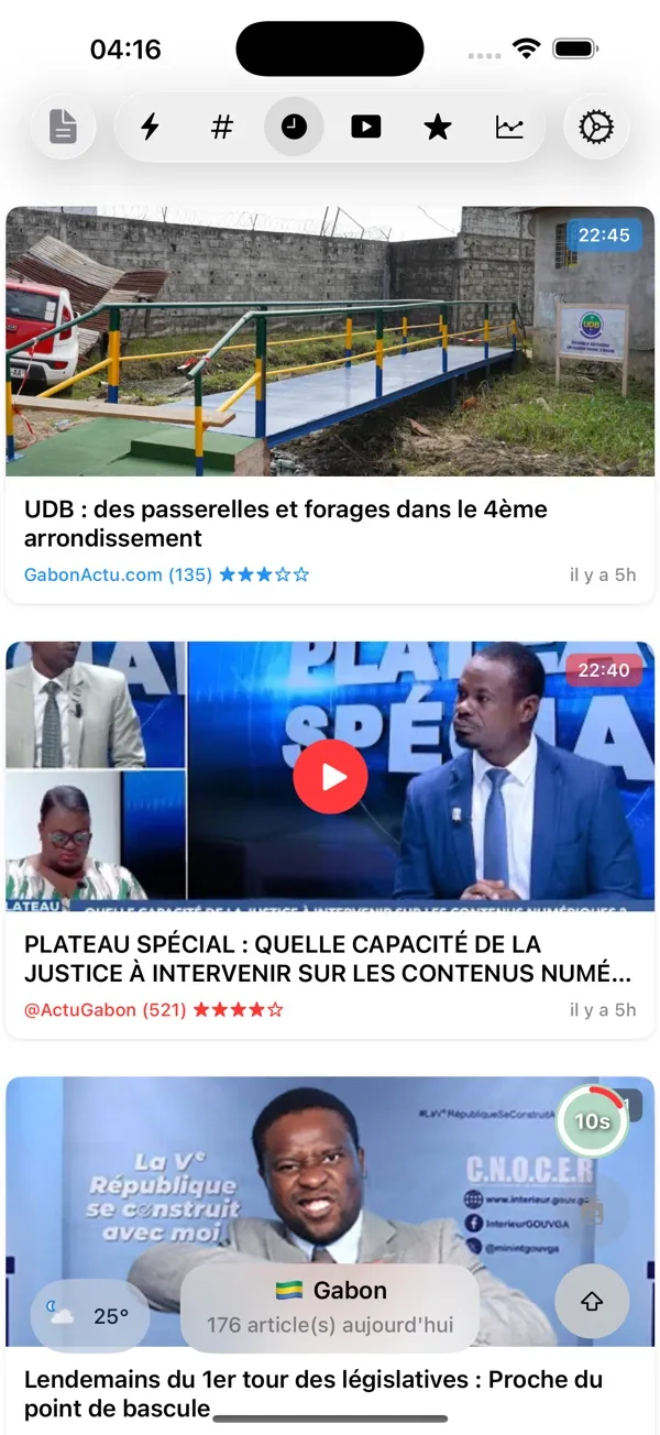 Capture d'écran 6 sur 6 de Actu Gabon
